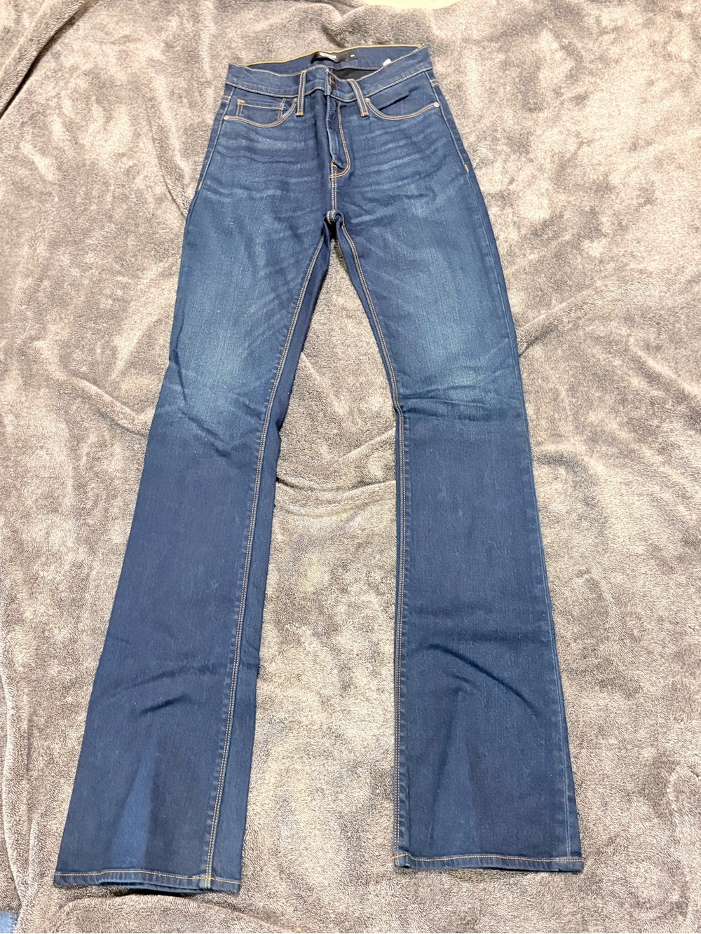 Hudson Jeans Dark Blue Flare Wide-Leg